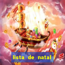 lista de natal para imprimir